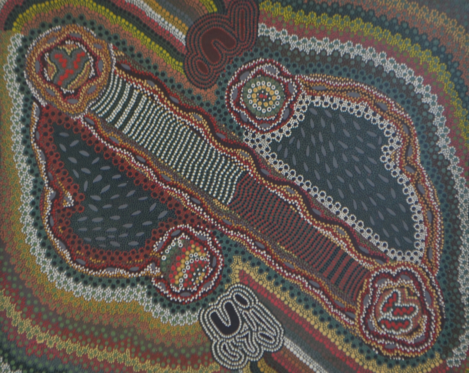 Artwork by Agnes Fry, MOTH DREAMING, Made of acrylic on canvas