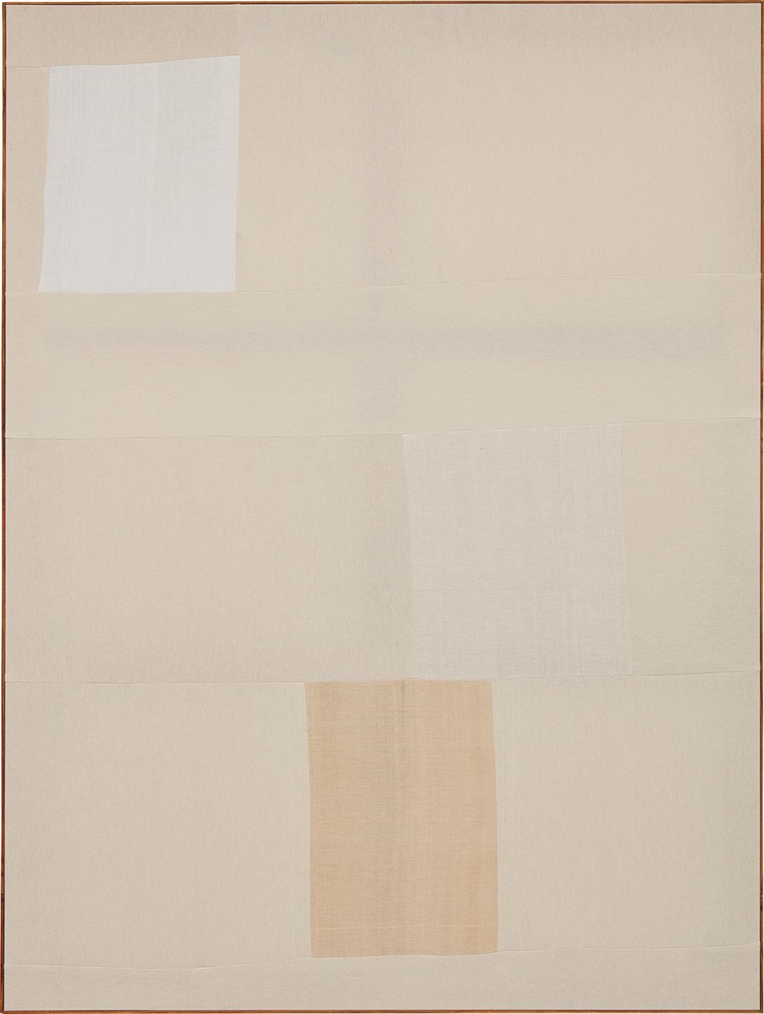 Artwork by Ethan Cook, Untitled, Made of hand woven cotton canvas and canvas, in artist's frame