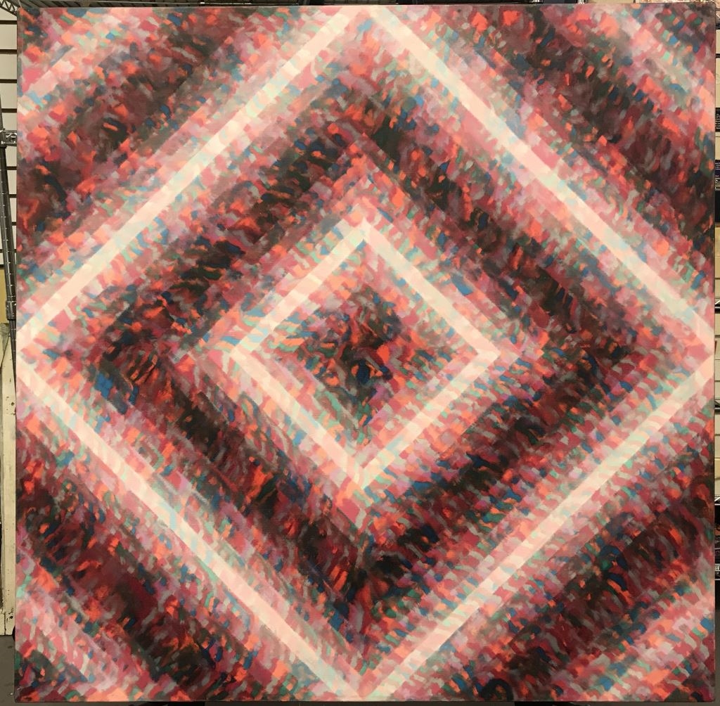 Artwork by Milt Surrey, Geometric Painting, Made of Oil on Canvas