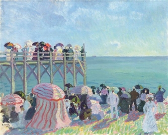 La plage et l’estacade de Trouville - Raoul Dufy