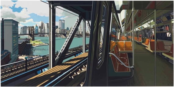 D Train by Richard Estes, 1988