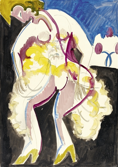 TÄNZERIN PALUCCA (THE DANCER PALUCCA) by Ernst Ludwig Kirchner, circa 1930