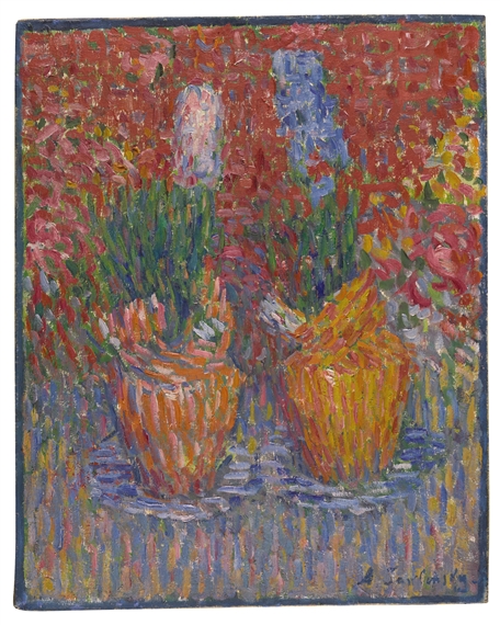 HYAZINTHENTÖPFE (HYACINTH POTS) by Alexej von Jawlensky, 1902