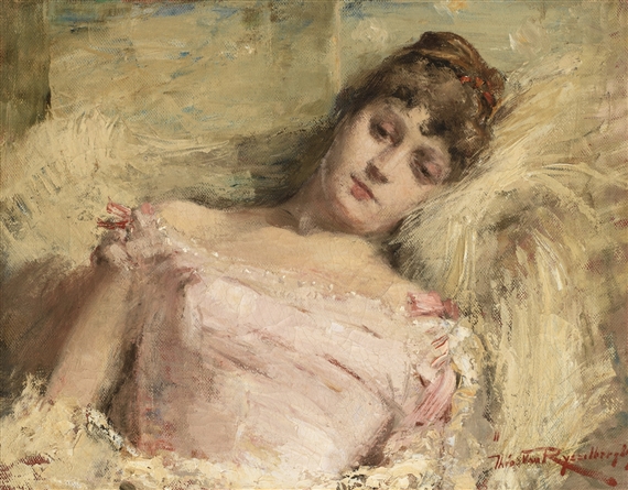BUSTE DE FEMME INCLINÉE VERS L’ARRIÈRE (JEUNE FEMME PENSIVE)