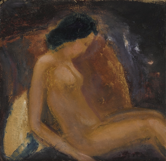 SITZENDE (SEATED WOMAN) by Willi Baumeister, circa 1912