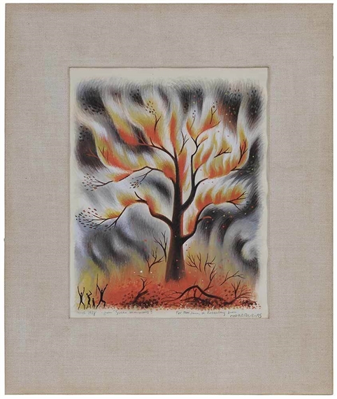 But the flames went up higher and higher with a great noise by Miguel Covarrubias, 1938