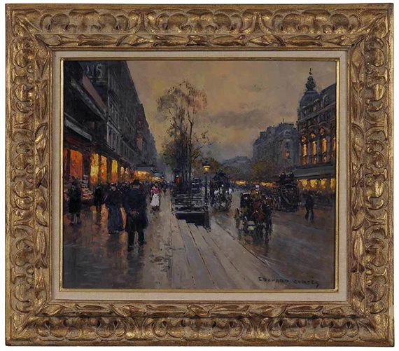 Boulevard Bonne Nouvelle by Edouard Léon Cortès