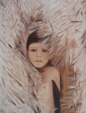 Artwork by Martinuzzi Novella Kero, Aiutami, Made of Oil on canvas