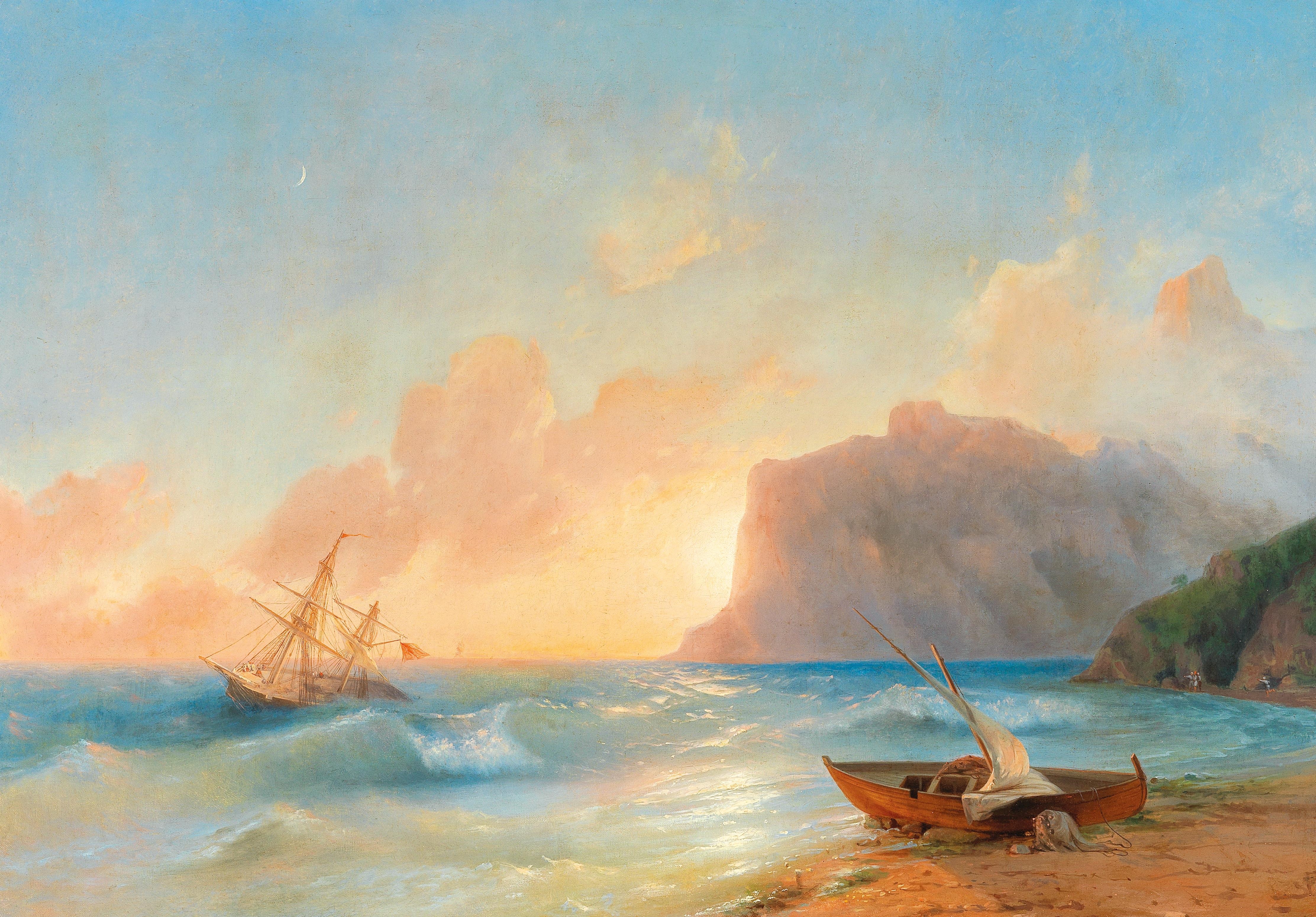 Какой знаменитый художник родился в крыму. Картина Айвазовского море Коктебельская бухта.