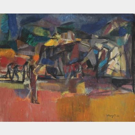 Paysage cubique by Jean Marzelle