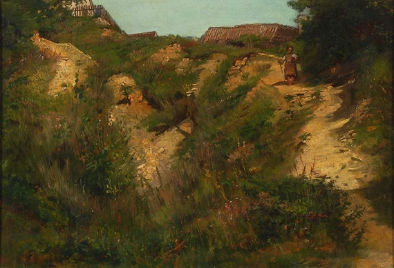 Mädchen am Hang by Robert Von Haug