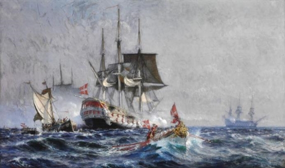 Christian Mølsted | The ship-of-the-line “Ellefanten” (The Elefant) in ...