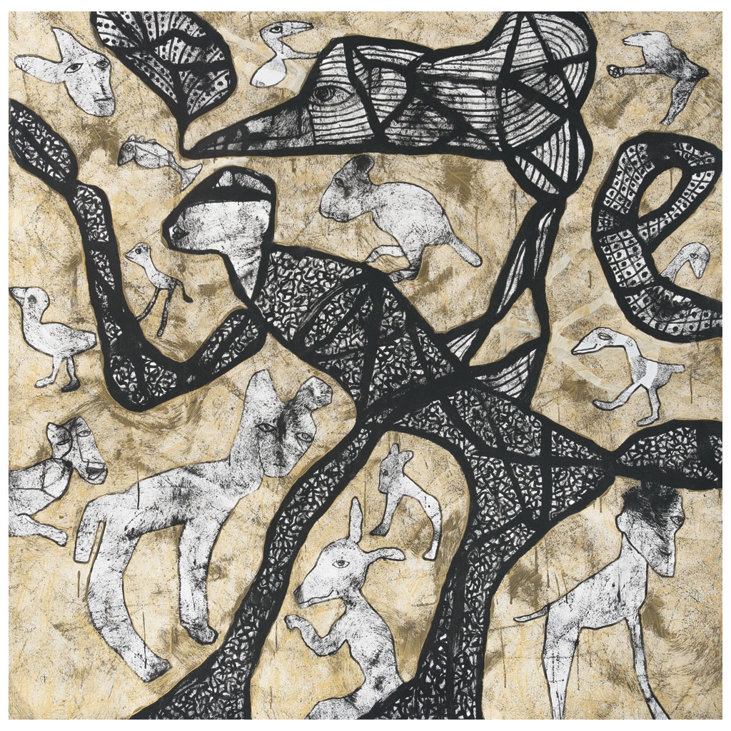 Artwork by Gam Klutier, Sin título, Made of Acrylic on canvas