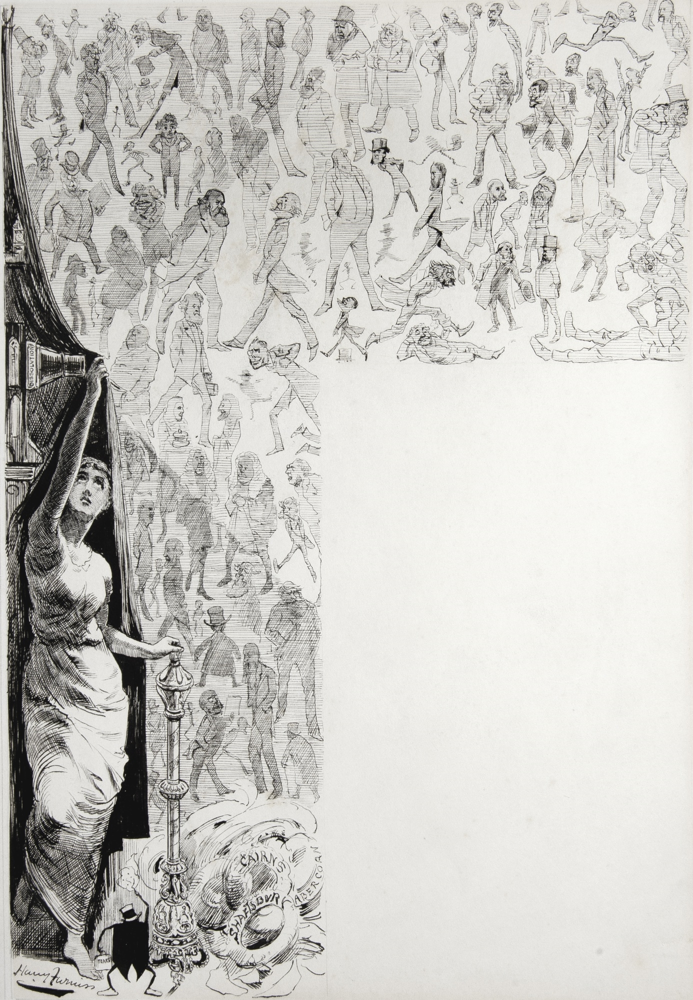 Artwork by Harry Furniss, POLITICIANS, Made of pen and ink