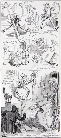 ‘MR GLADSTONE’S NEW HOUSE’ by Harry Furniss, 1891