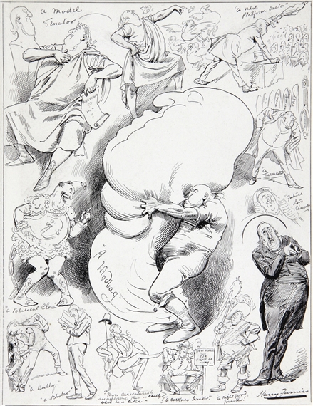 ‘ALL-ROUND POLITICIANS – SIR WILLIAM VERITY HARCOURT’ by Harry Furniss, 1891