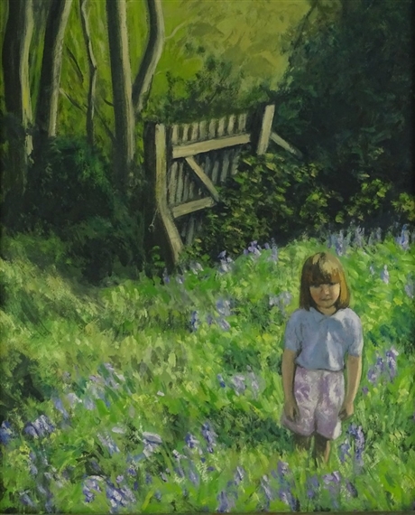Girl by a Gate by Frederick Bromfield, 1993