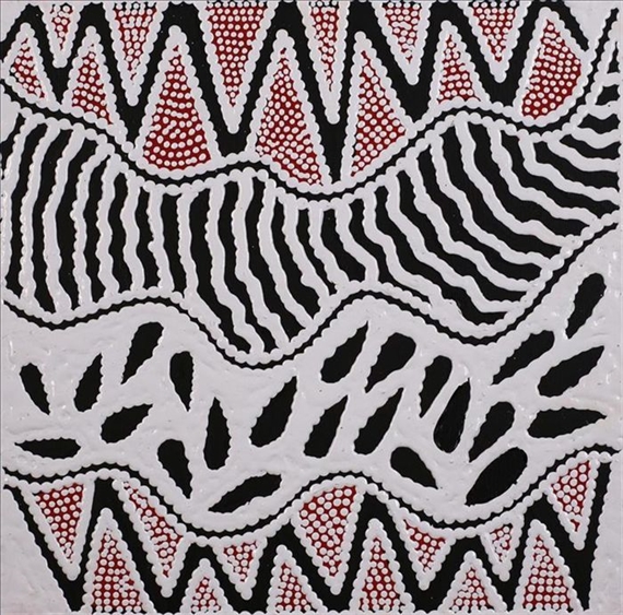 Pikiyi Jukurrpa - Vaughan Springs Dreaming by Ursula Napangardi Hudson, 2017