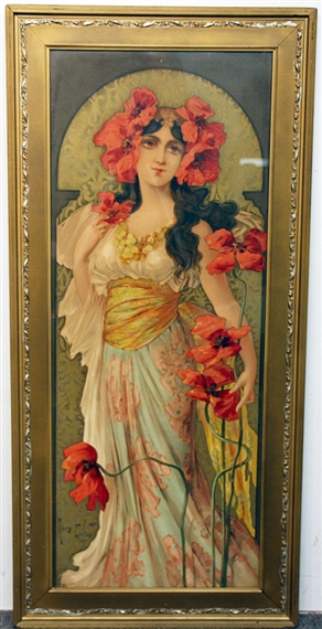 Adorned with Poppies by Mary Golay