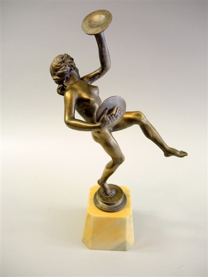 Tanzende Bacchantin mit Zimbeln by Charles Paillet