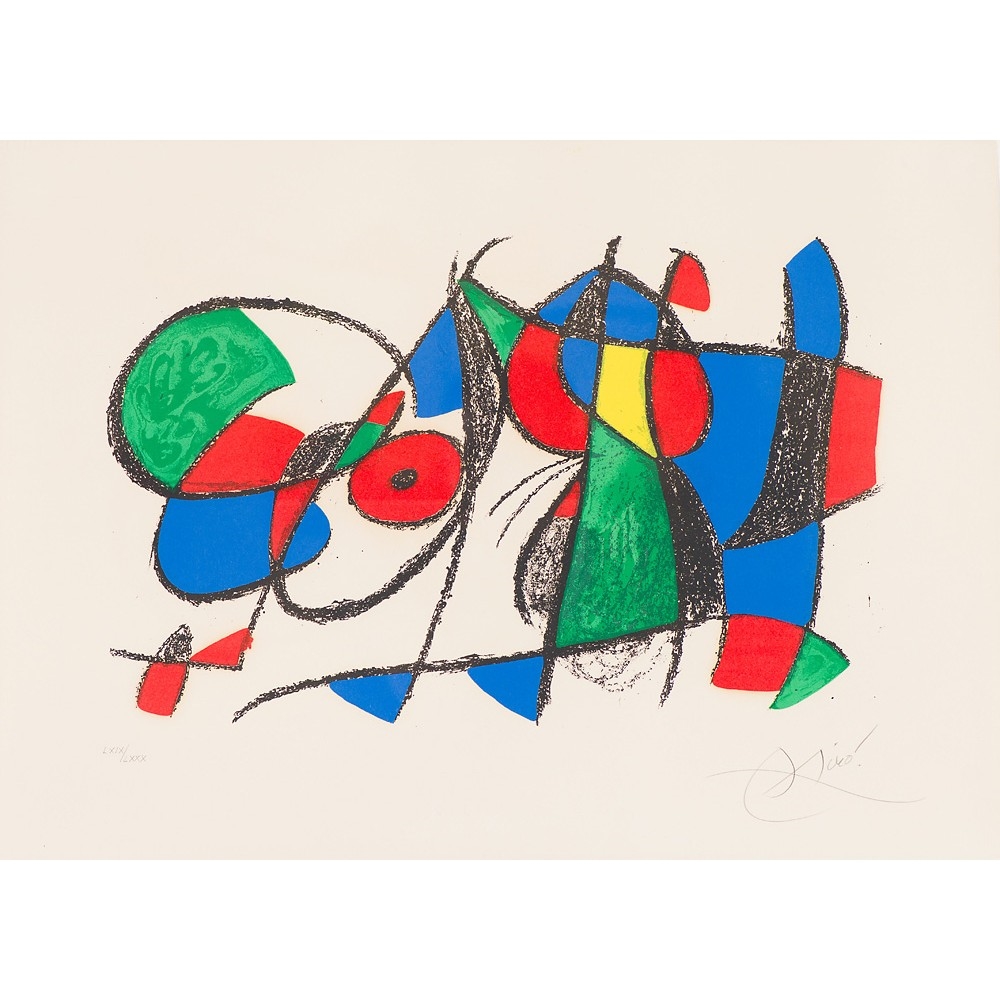 Lithograph II Plate VIII (C. 198; M. 1044) by Joan Miró, 1975