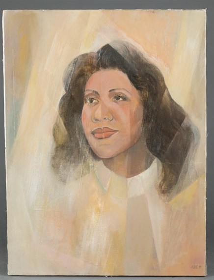Merton D. Simpson | Portrait of La Reine (1995) | MutualArt
