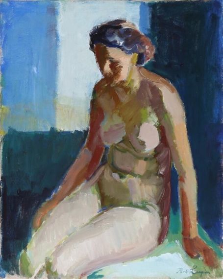 Seated model by Robert Leepin