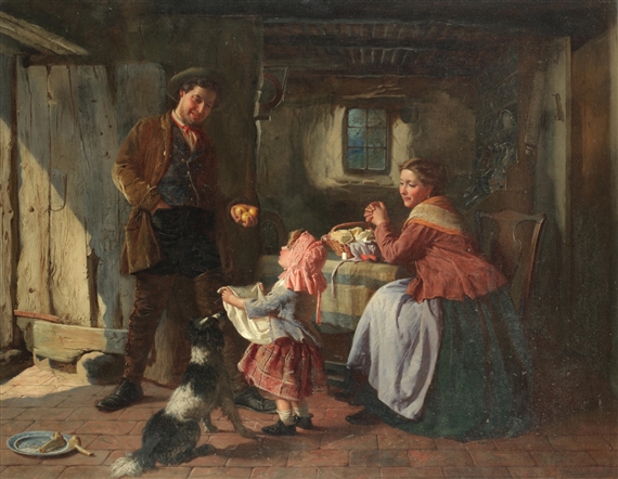 A gift of oranges by William Henry Midwood, 1870