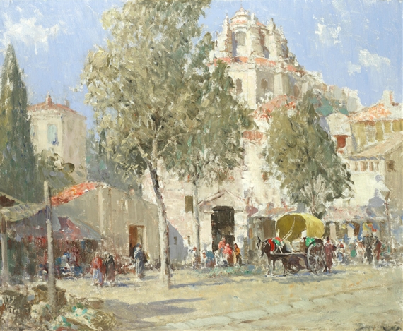 The market, Granada by William Lee-Hankey