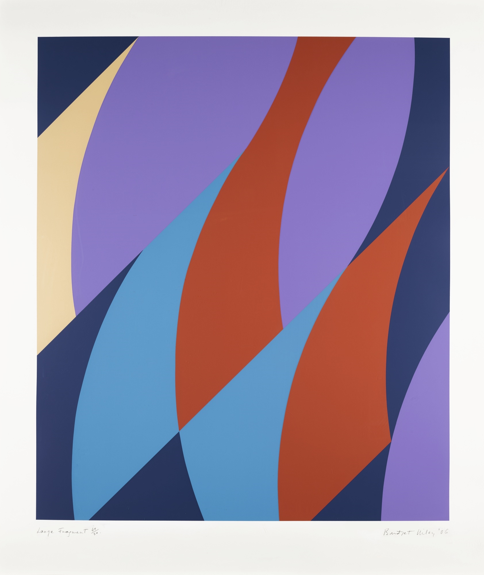 Bridget Riley | LARGE FRAGMENT (SCHUBERT 64) (2006) | MutualArt