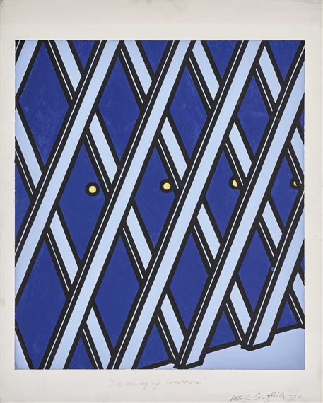 I'LL TAKE MY LIFE MONOTONOUS (FROM SOME POEMS OF JULES LAFORGUE) by Patrick Caulfield, 1970