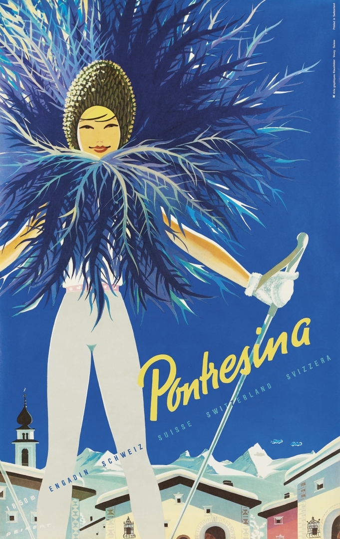 Pontresina by Martin Peikert, 1958