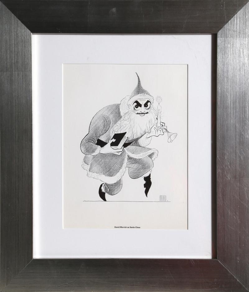 Al Hirschfeld | David Merrick as Santa Claus (1964) | MutualArt