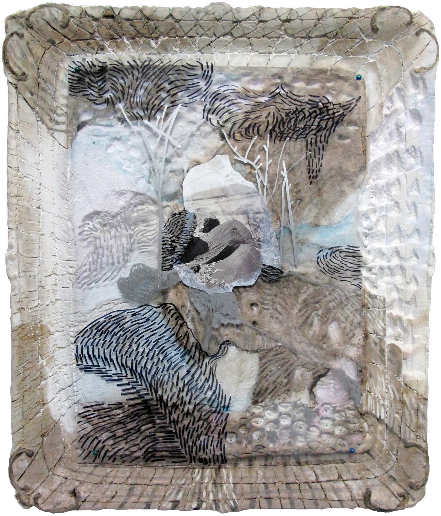 Artwork by Alessandro Roma, La Pioggia Subito, Made of Mixed media on plaster