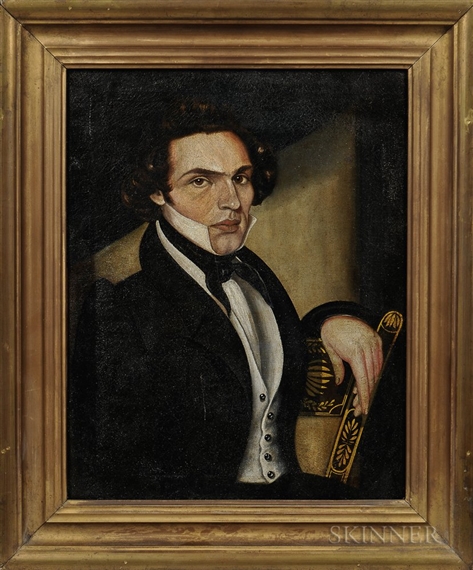 Pair of Portraits Thought to be Darling Kempton and Sarah Kempton by Milton W. Hopkins