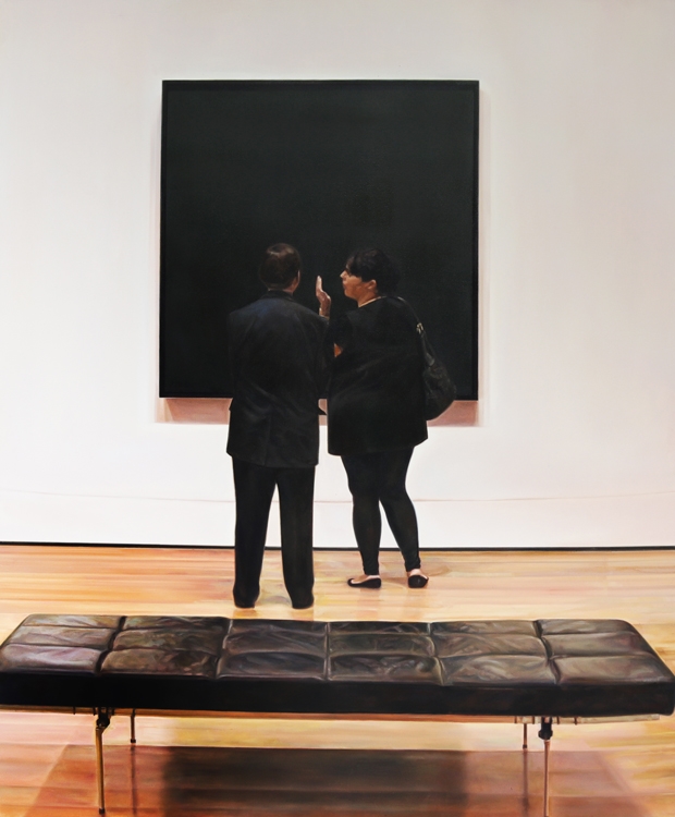 Artwork by Annie Cabigting, Black (After Ad Reindhardt at the Moma), Made of oil on canvas