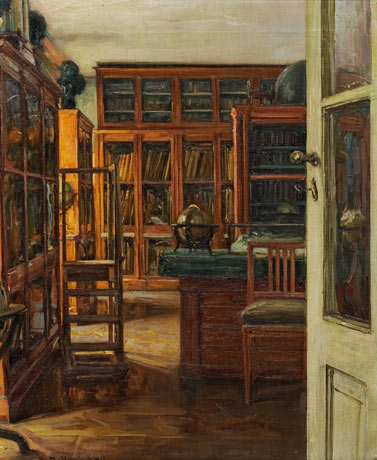 Landkartenzimmer der erzherzoglichen Kunstsammlung, Albertina by Alois Hänisch, 1916