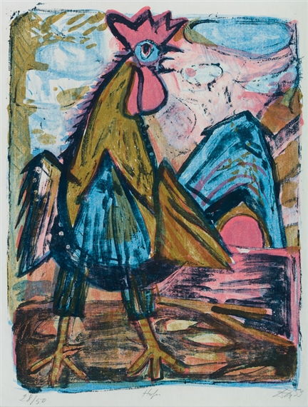 Hahn by Otto Dix, 1953