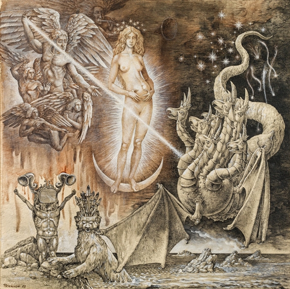 Das Sonnenweib und der Drache by Peter Proksch, 1983