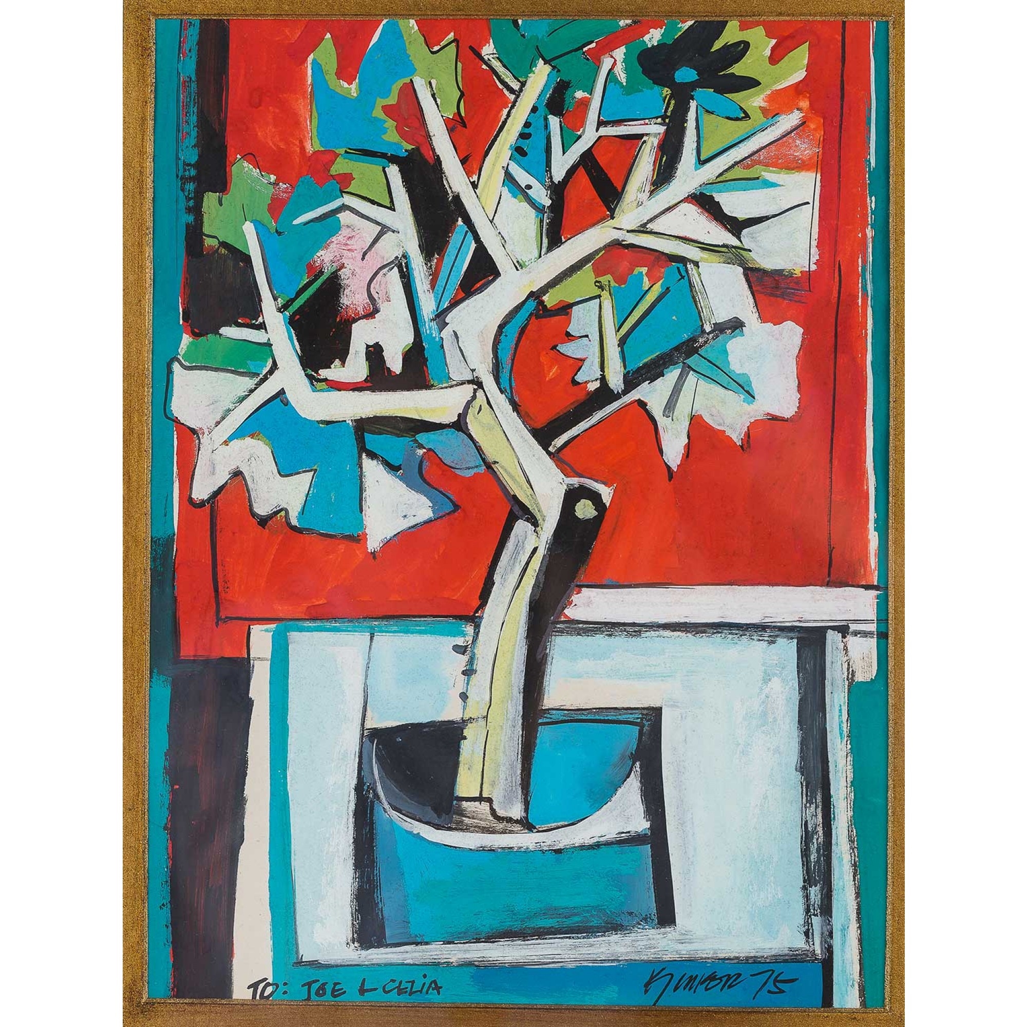 Ang Kiukok Untitled (Still Life with Plant) (1975) MutualArt
