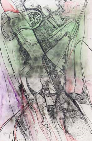 Artwork by Olisa Nwoye, And We Shall Overcome, Made of Mixed media on paper