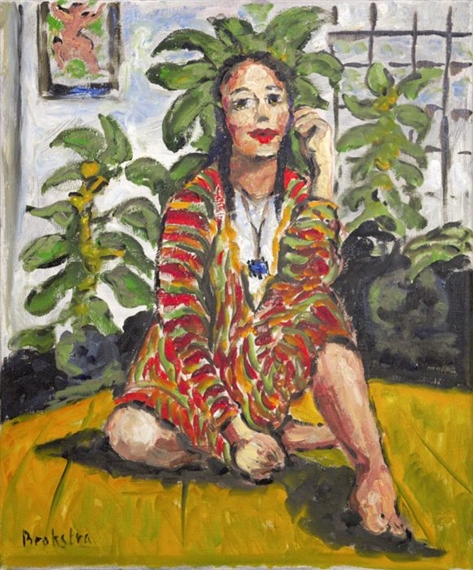 Meisje met kamerplanten by Anke Brokstra, 2008