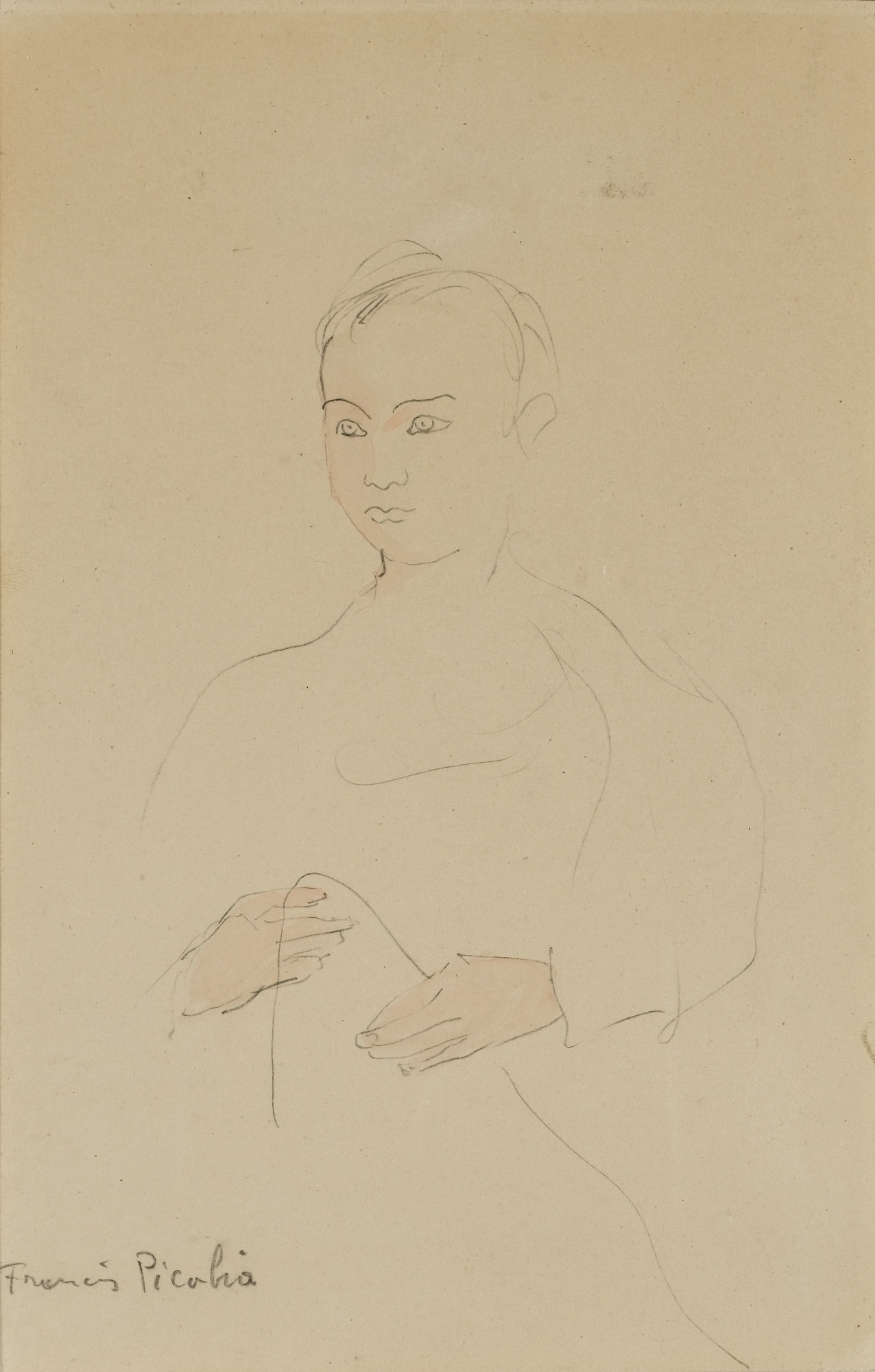 Artwork by Francis Picabia, SANS TITRE, Made of watercolour and pencil on paper