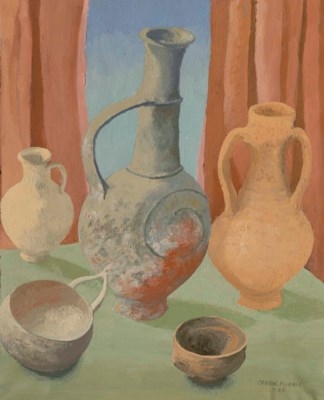 Pottery at Apollonia Lysia by Sir Cedric Morris, 1968