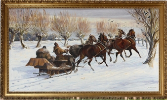 Winter Scene - Henryk Gasek