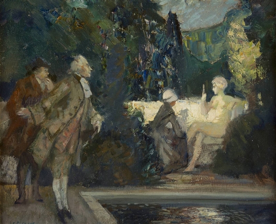 BEI DER TOILETTE by Walter Geffcken