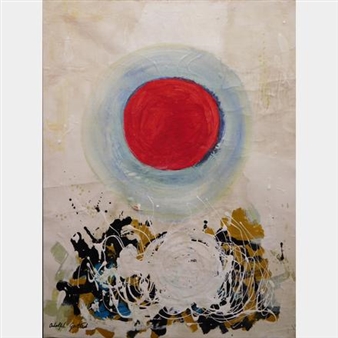 I Multi Sizes Canvas HD Oil Painting Repro For Wall Adolph Gottlieb Blast 