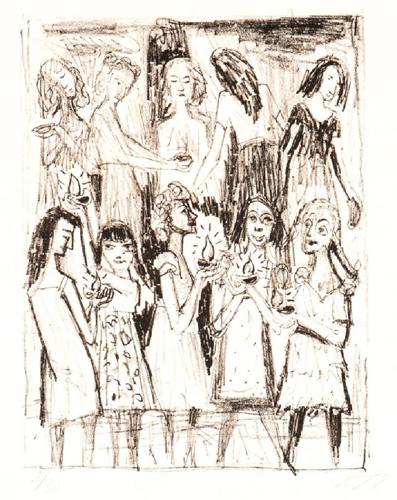 Artwork by Otto Dix, Untitled, Made of etching on Japanese paper