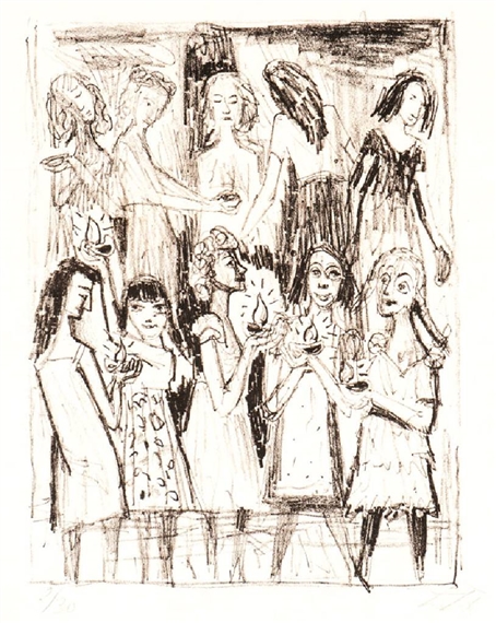 Untitled by Otto Dix, 1960