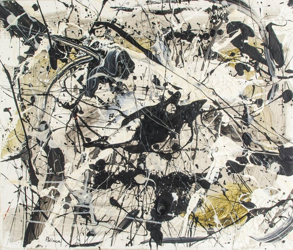 Абстрактная живопись на фото Джексона Поллока - воплощение свободы и энергии